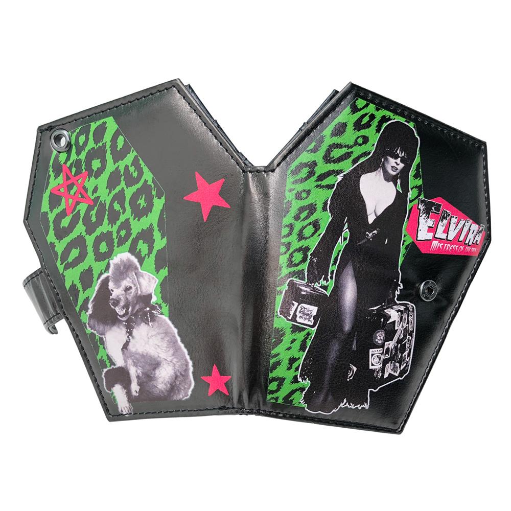 Elvira with Luggage Coffin Wallet Official Mistress of the Dark Movie
