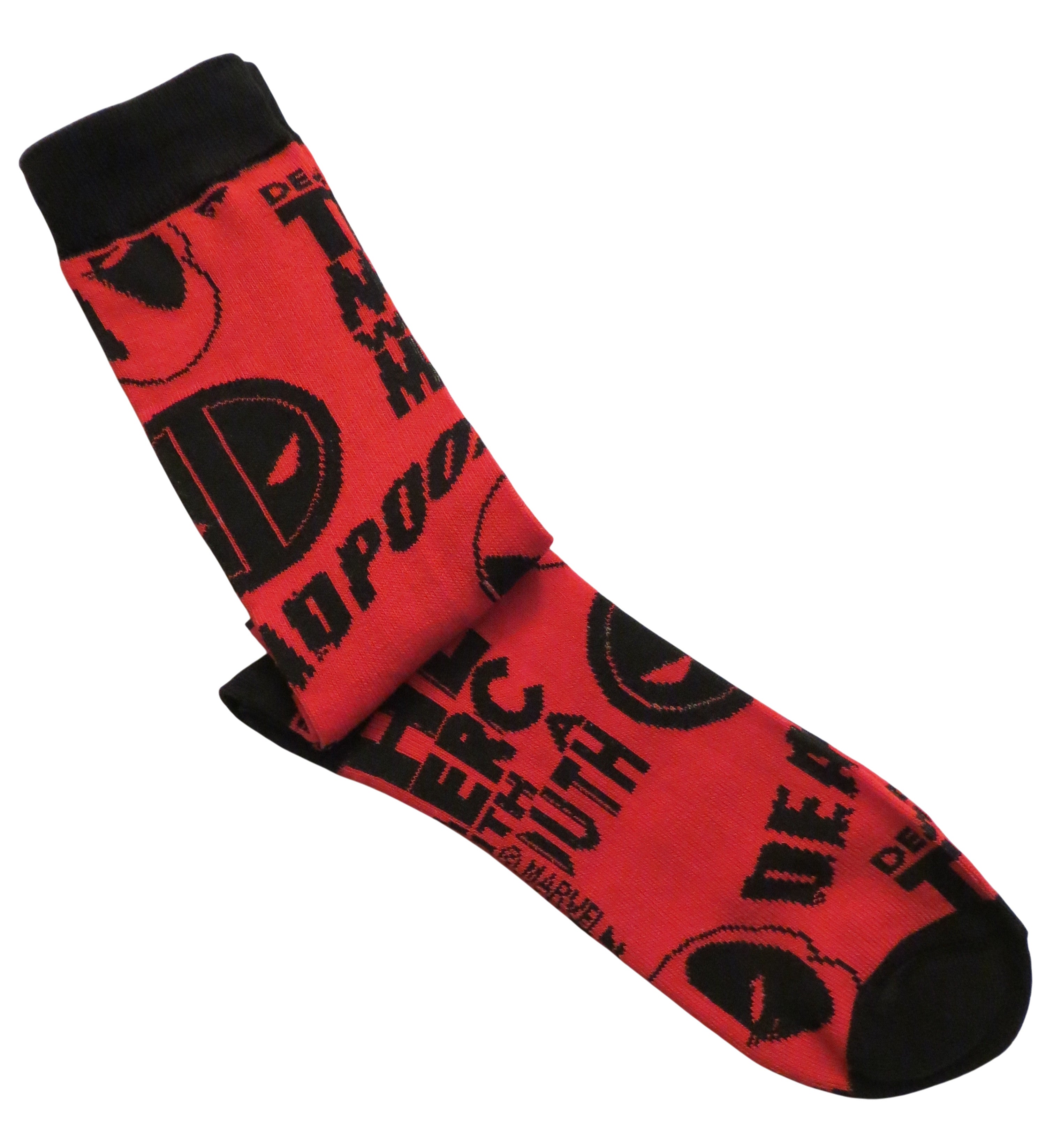 Marvel Deadpool Merc With A Mouth Men's Crew Socks