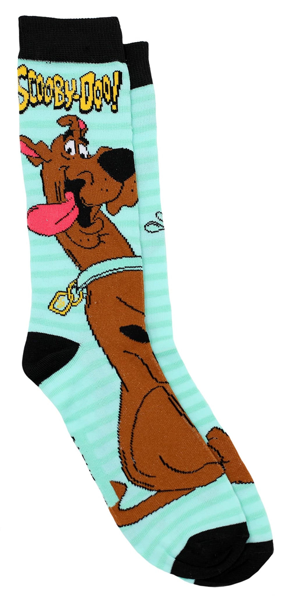 Scooby-Doo Men's 2 Pair Novelty Crew Socks Shoe Size 6-12, Teal