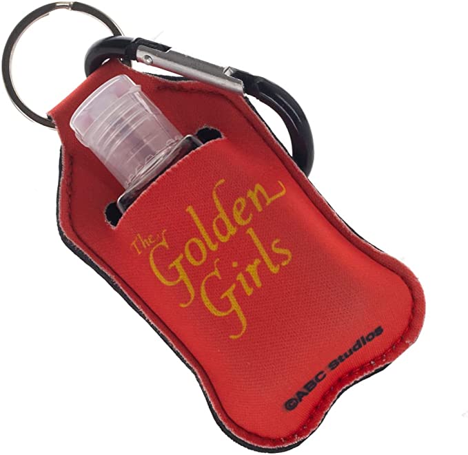 Golden Girls Blanche Keychain with Hand Sanitizer Bottle Holder