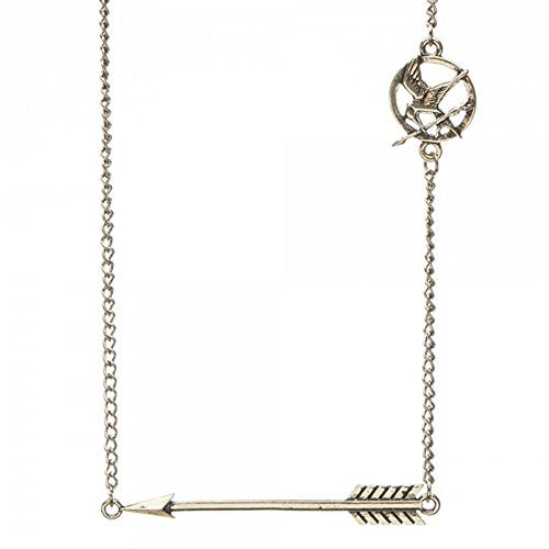 The Hunger Games Arrow And Mockingjay Pendant Necklace - Official Movie Merch