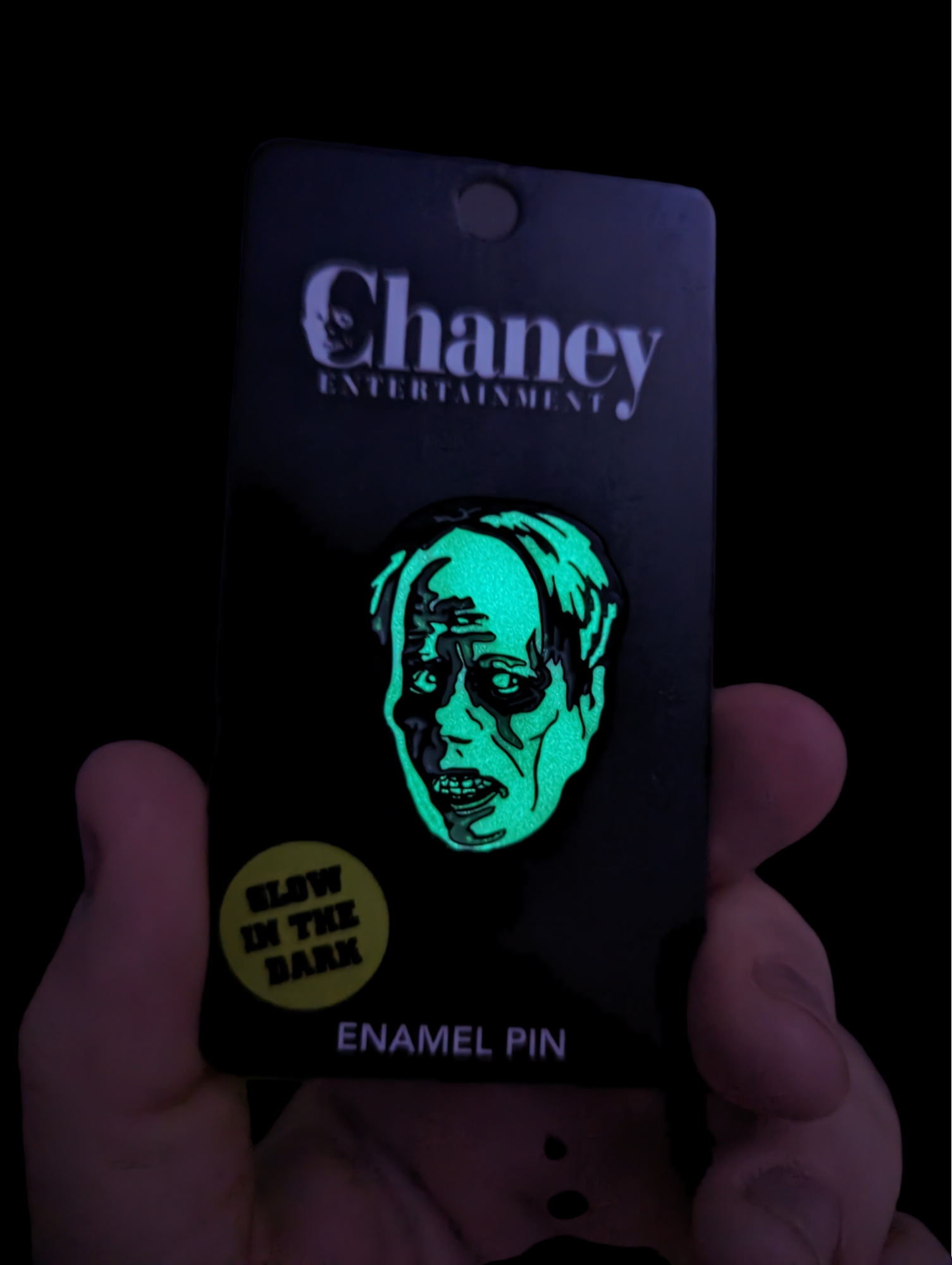 Glow-in-the-Dark Phantom of the Opera Pin - Lon Chaney Horror Enamel Pin