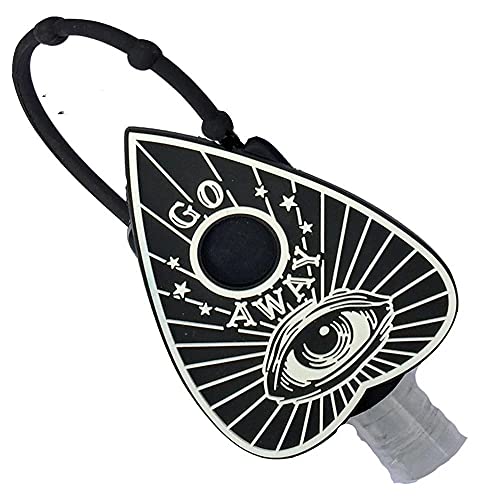 Go Away Ouija Planchette Hand Sanitizer Holder with Empty Refillable Bottle