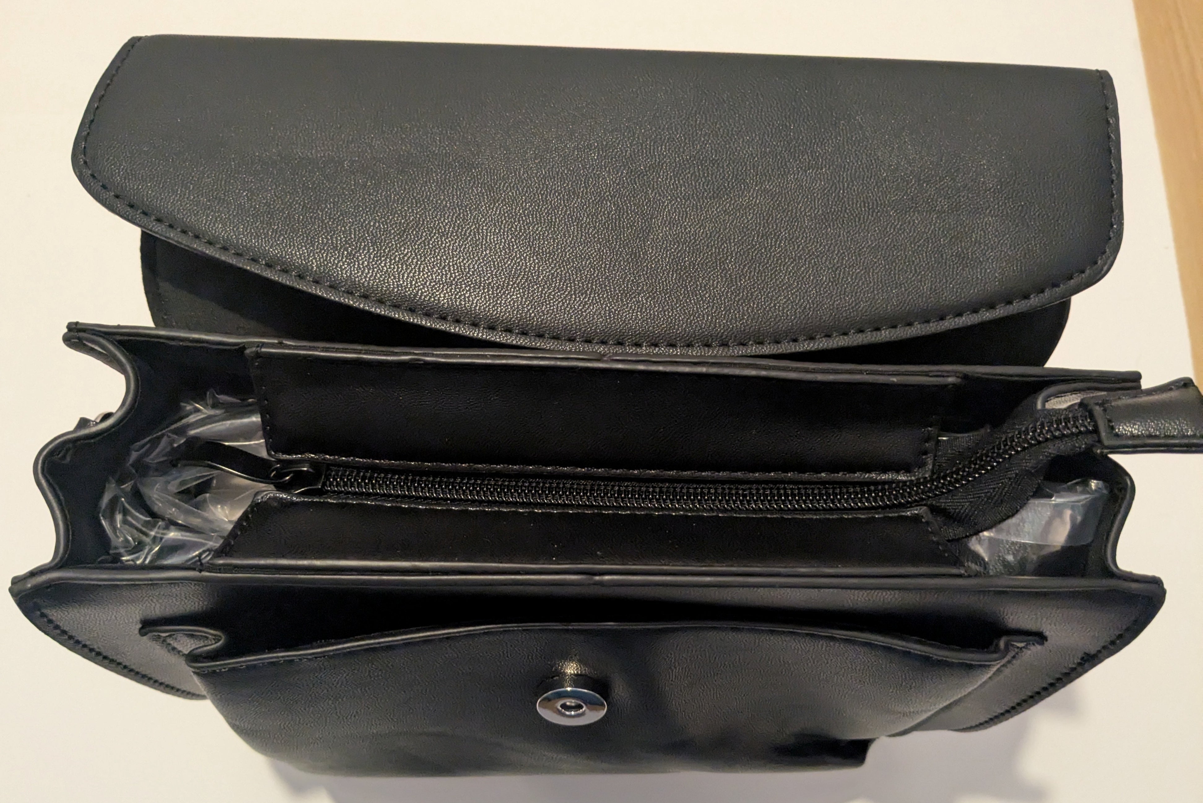 Lost Queen Catacomb Bat Crossbody Bag – Gothic Black Shoulder Bag with Wings & Ears