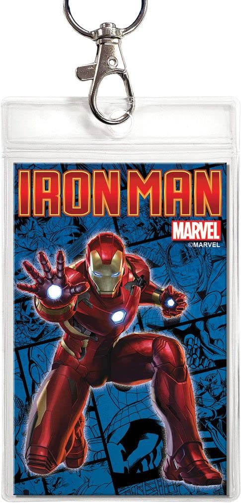 Marvel Comics Iron Man Lanyard ID Badge Holder - Official Avengers