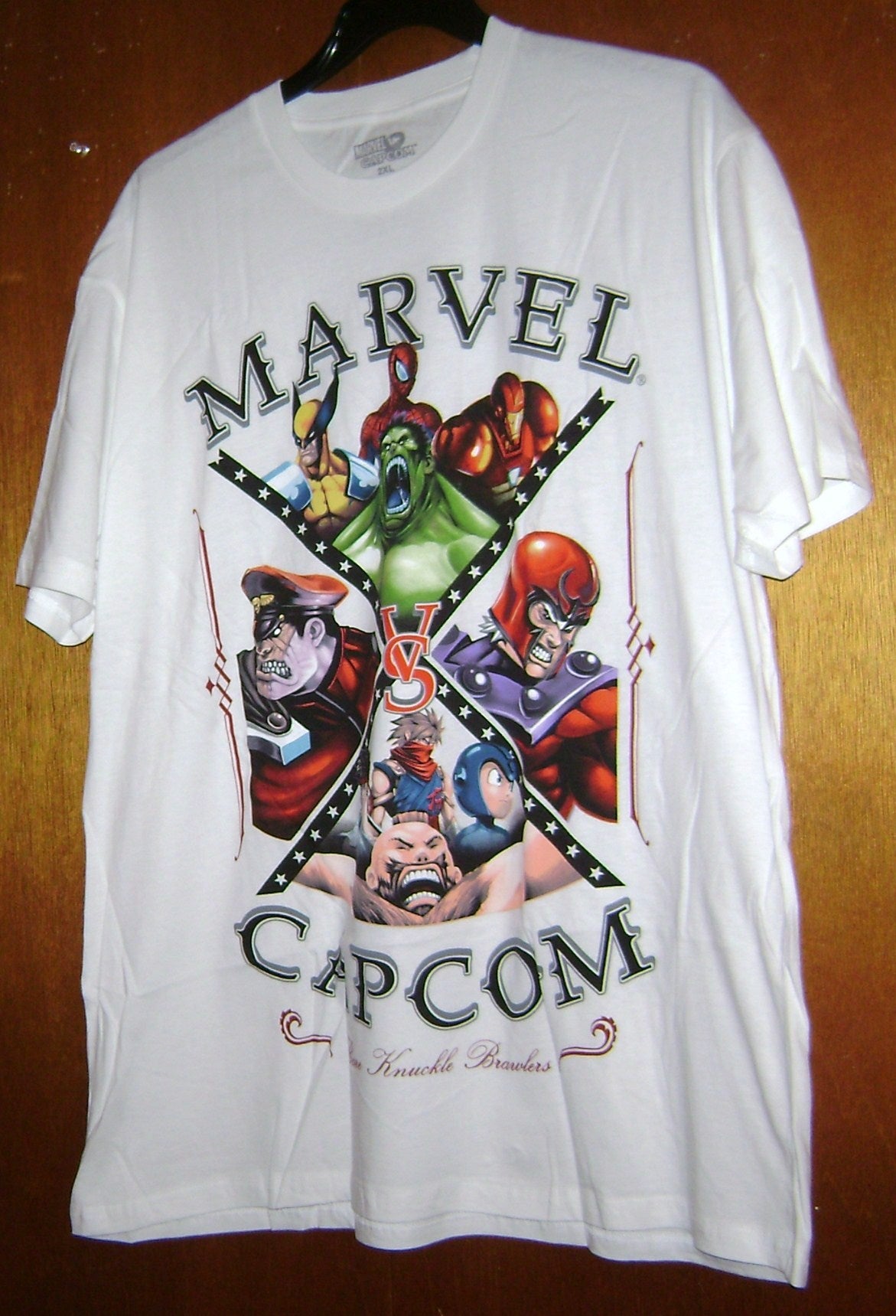 Marvel Vs Capcom 2XL Men's T-shirt - Official Game Tee Bare Knuckle Brawlers