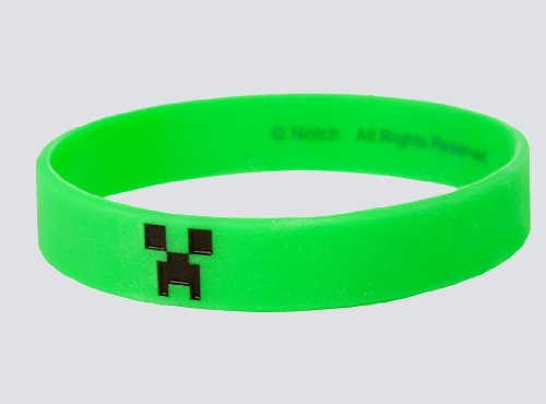Minecraft Creeper Bracelet - Adult Medium 7.5" Wristband