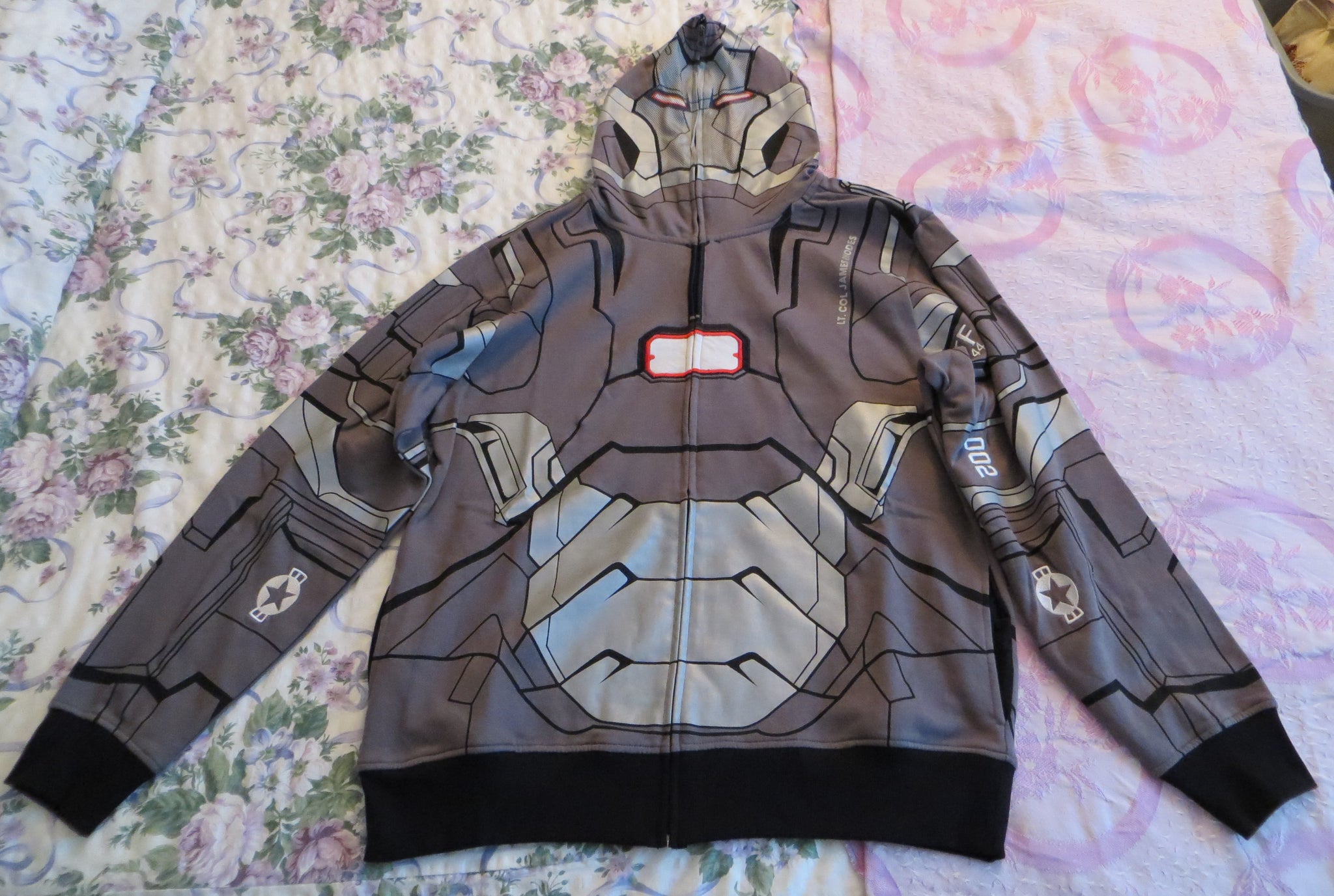 Iron Man Men's Adult Small War Machine Hooded Sweatshirt Jacket