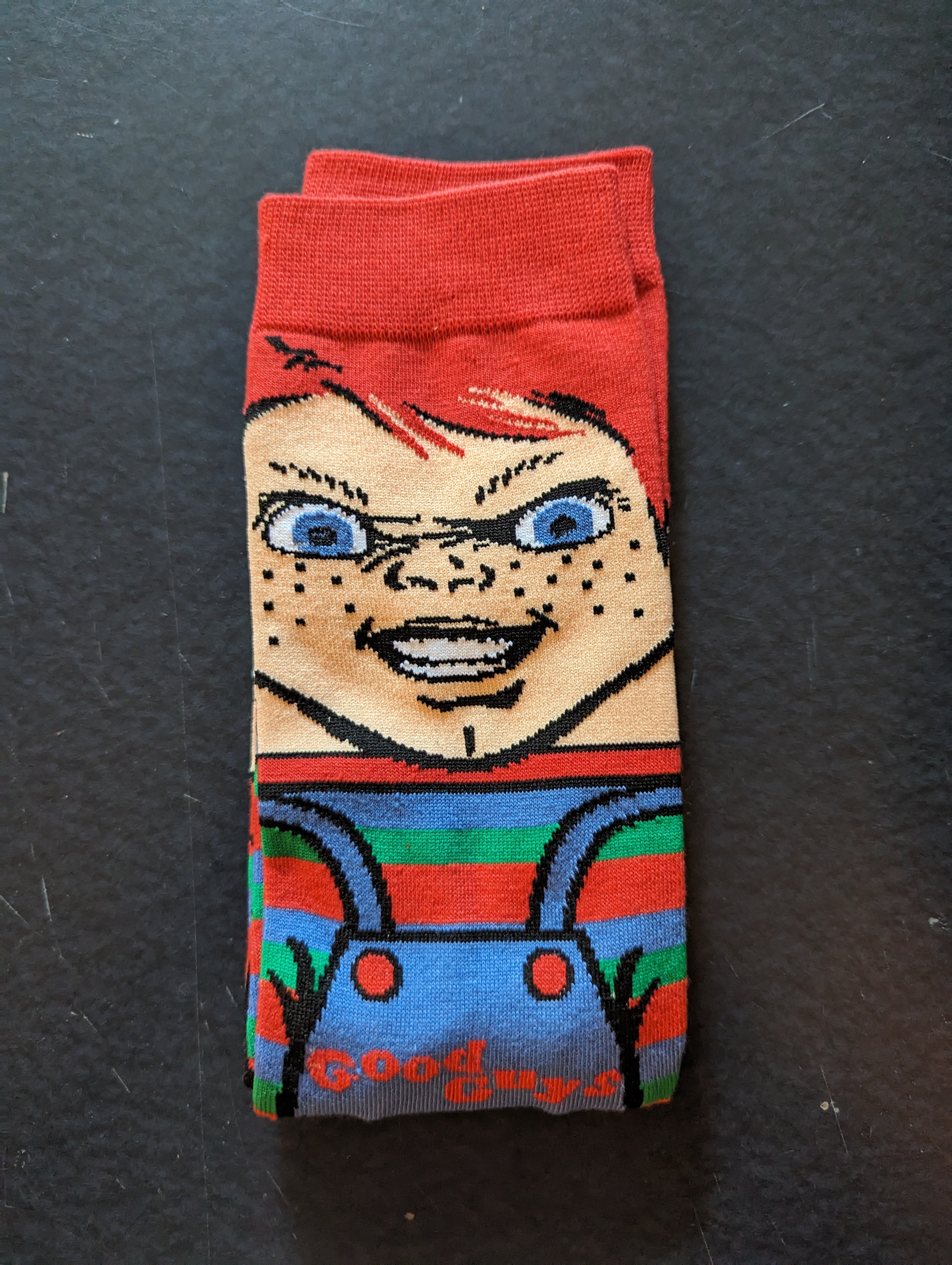 Chucky Doll 360-Degree Character Horror Movie Crew Socks