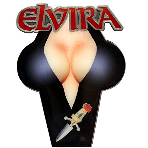 Elvira Cleavage Enamel Pin Mistress of the Dark Hat Lapel Chest Pin