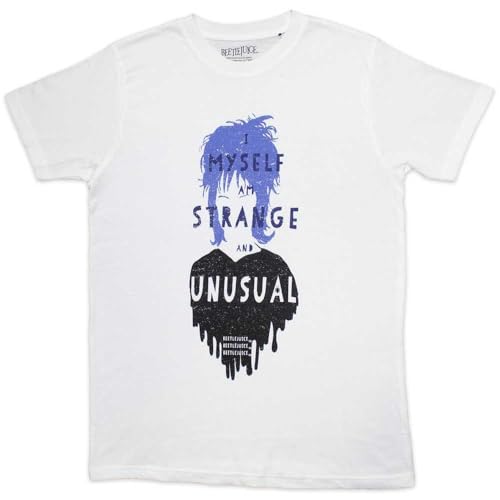 Beetlejuice Unisex Adult I Myself Am Strange And Unusual T-Shirt Lydia Tee
