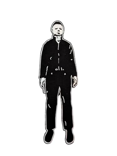 Halloween II Michael Myers Standing 12” Iron-On Patch – Official Rock Rebel Embroidered Horror Movie Patch