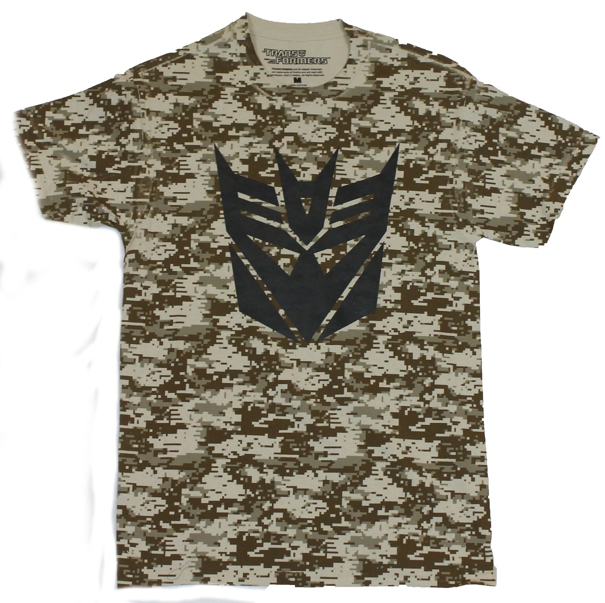 Transformers Decepticon Logo Digital Desert Camo T-Shirt