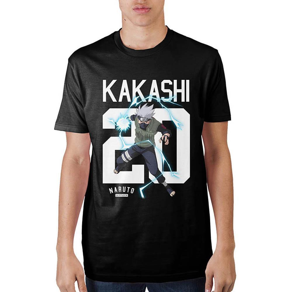 Naruto Kakashi 20 Men's 3XL Black T-Shirt - Official Anime Tee
