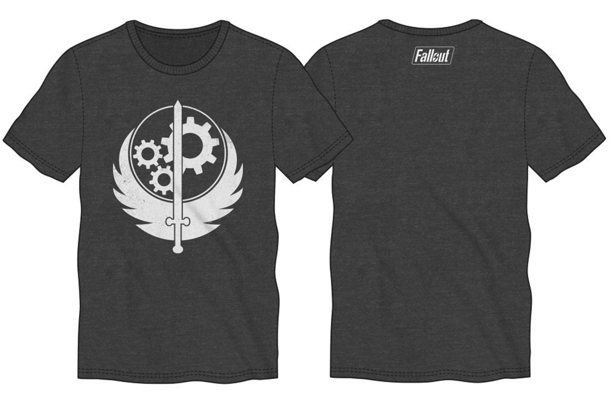 Fallout Brotherhood of Steel Men's T-Shirt - Official Video Game Tee 2XL