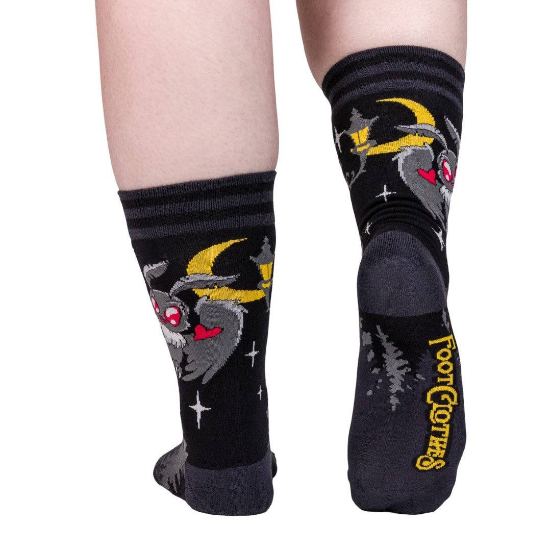 Cute Mothman Crew Socks Kawaii Goth