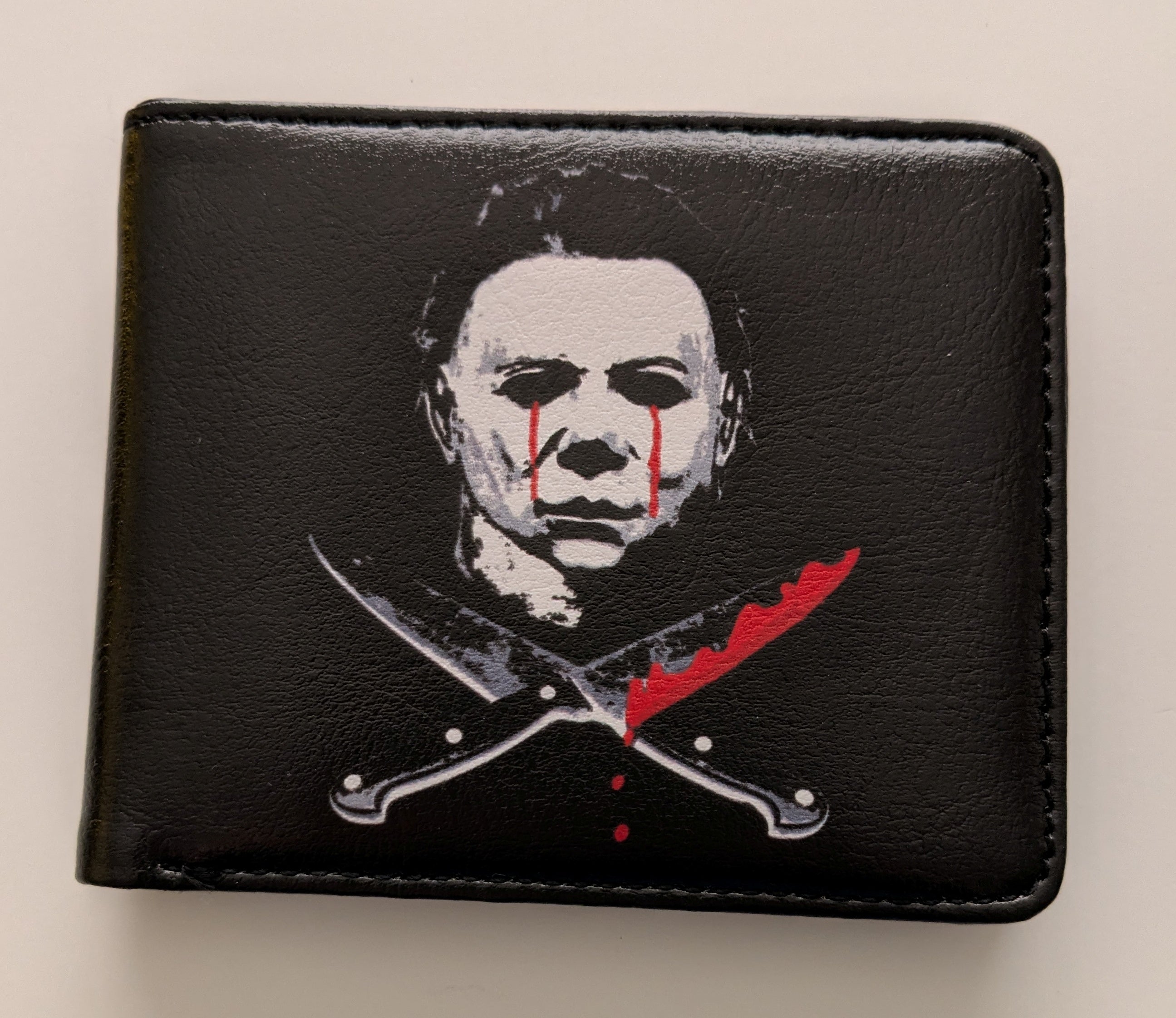 Michael Myers Bleeding Eyes Bi-Fold Wallet Official Halloween II Movie Merch
