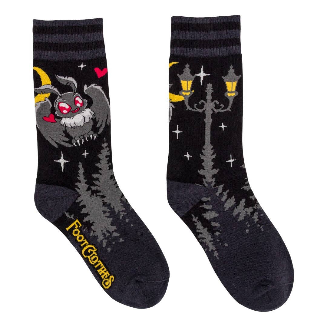 Cute Mothman Crew Socks Kawaii Goth