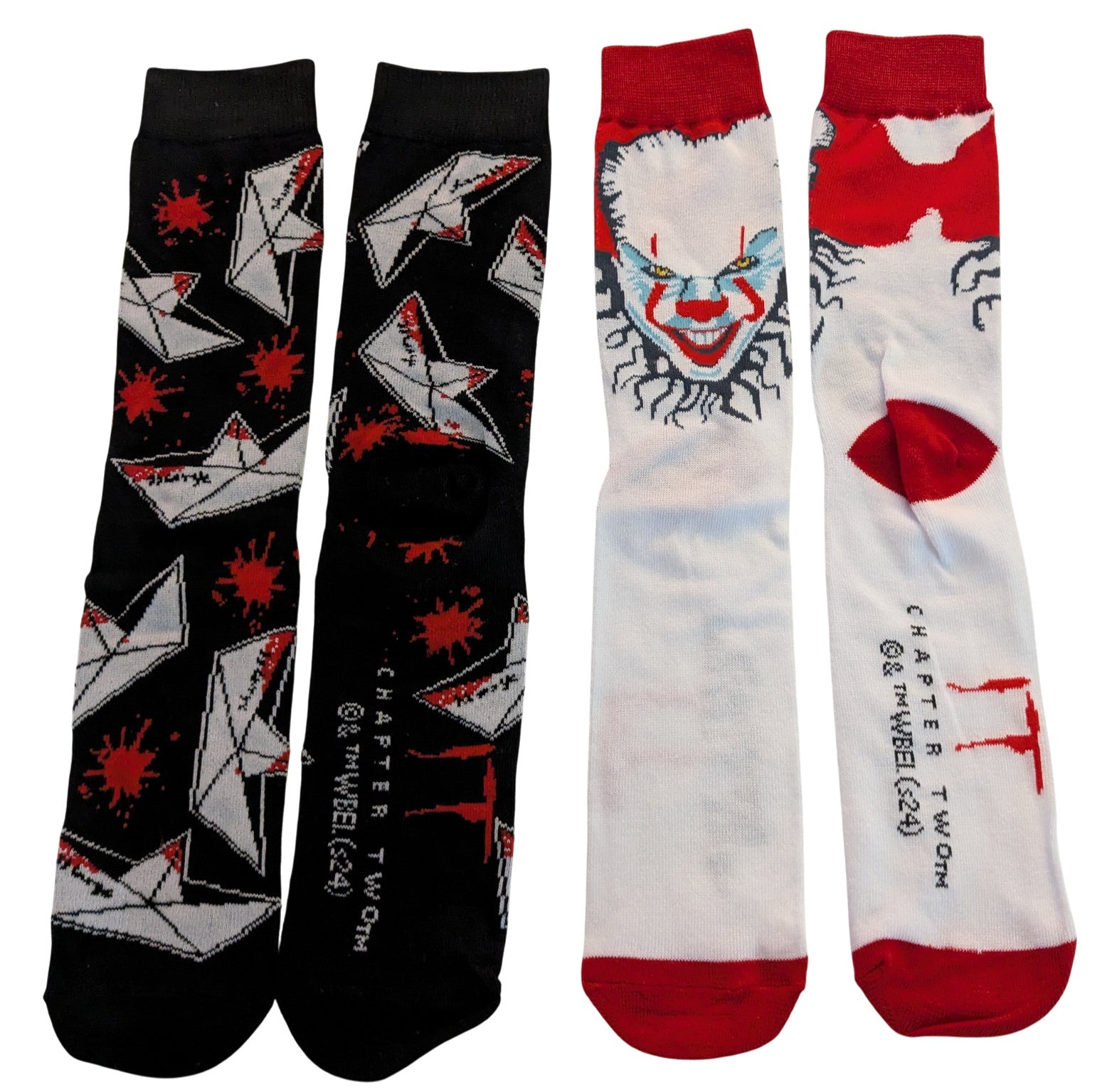 It Crew Socks 2 Pair Pack Pennywise Bloody Boat