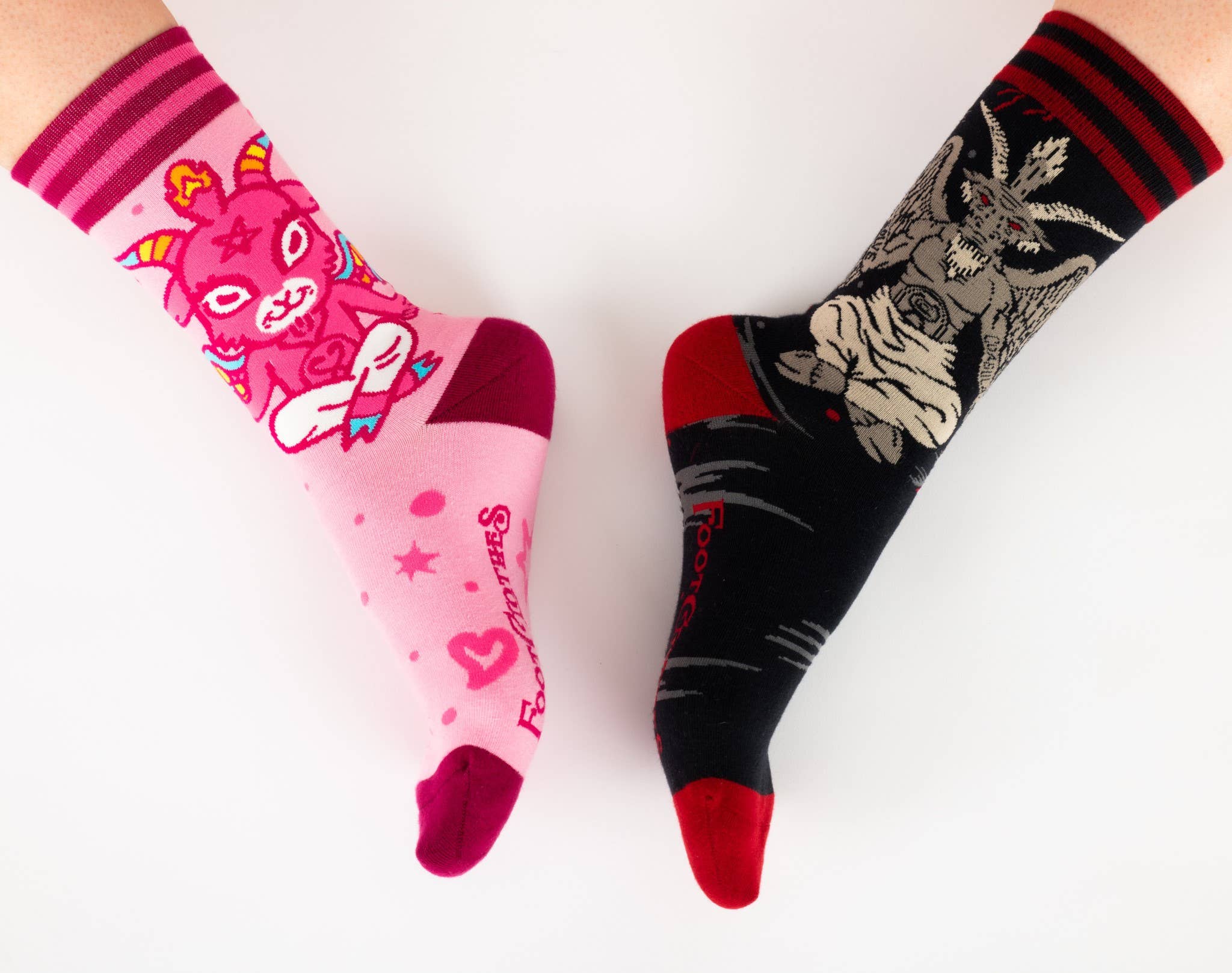 Cute Baphomet Socks Pastel Goth Kawaii