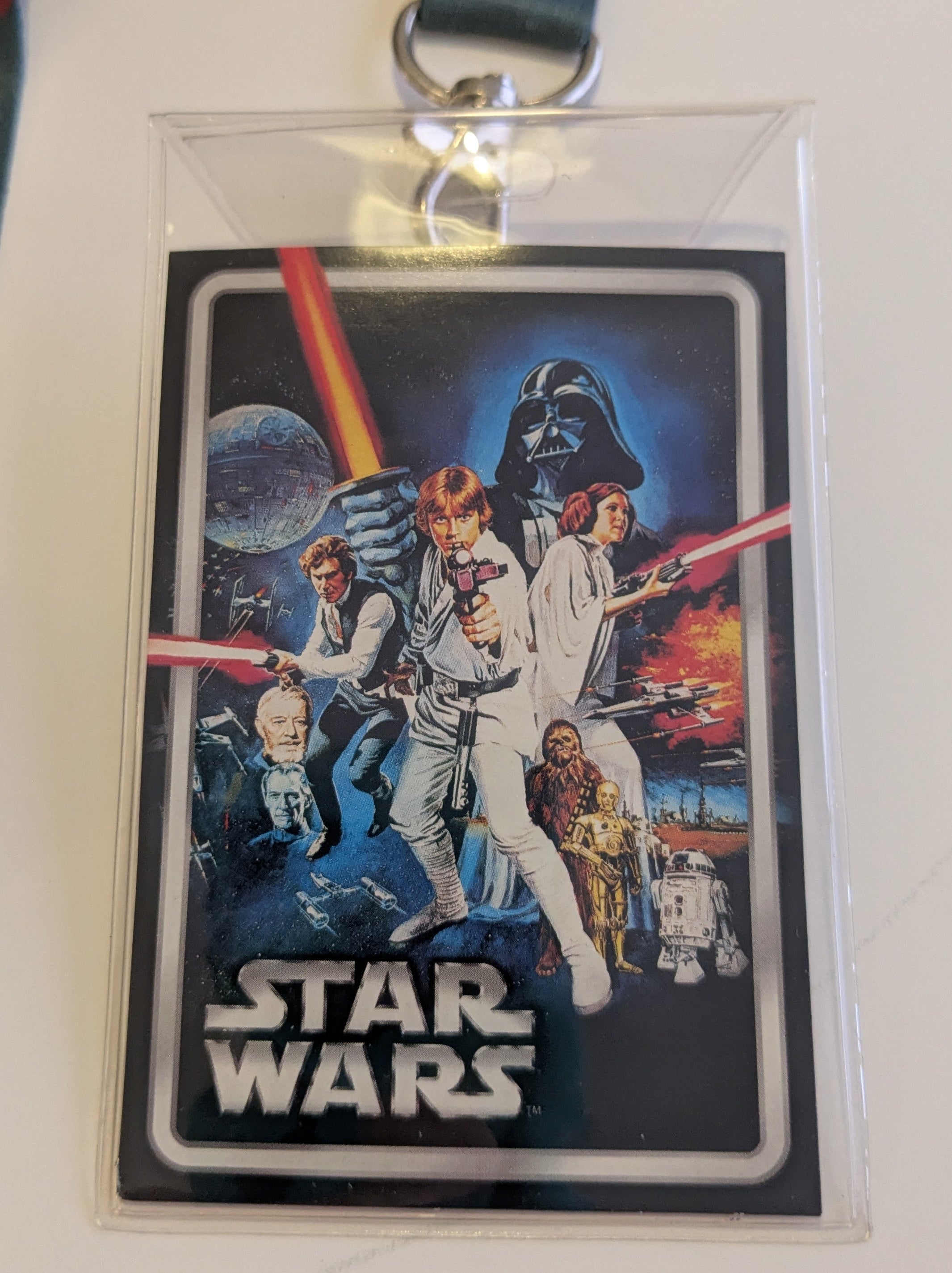 Star Wars Boba Fett Assassin Mandalorian Lanyard Keychain w/ ID Badge Holder