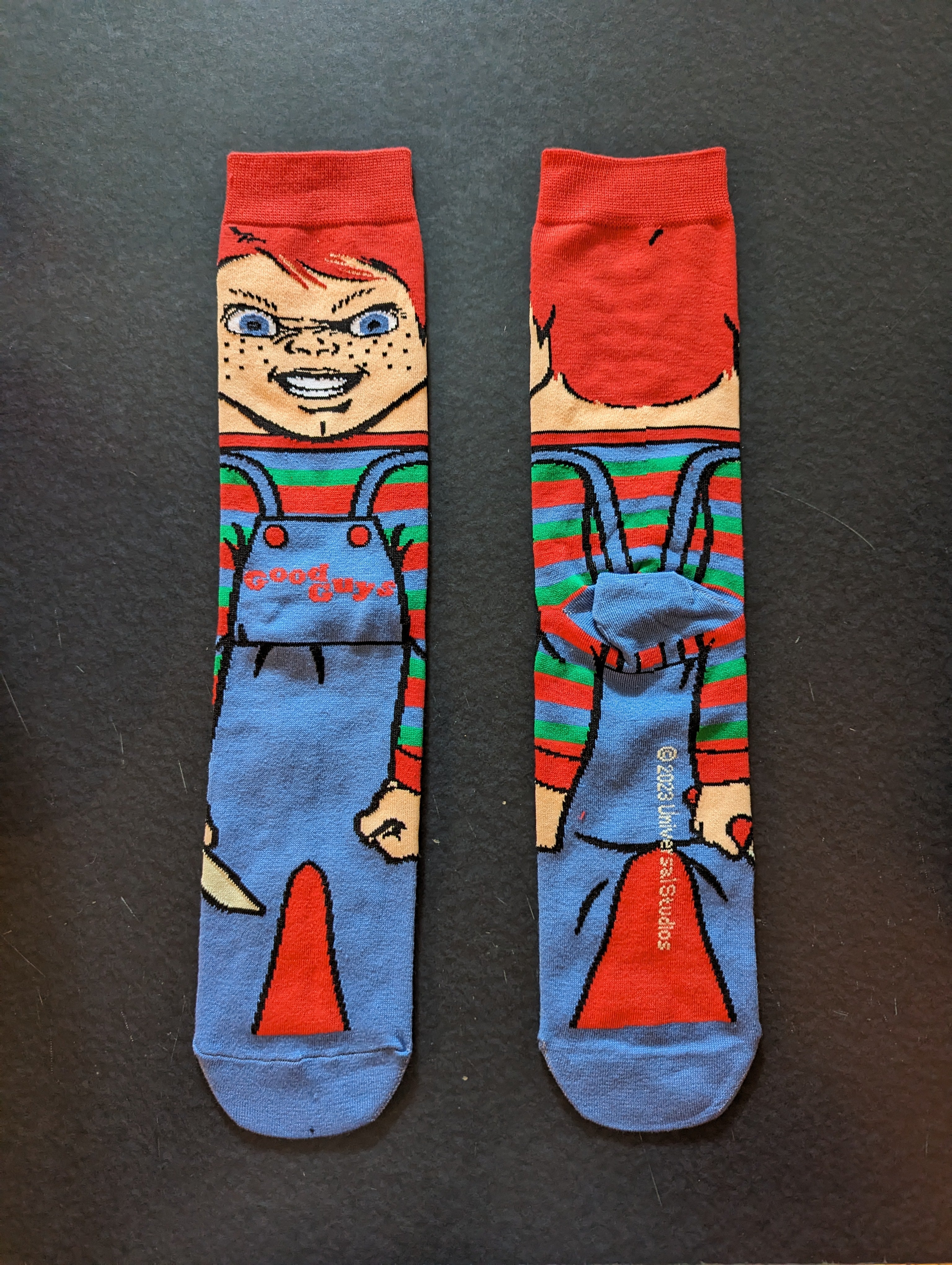 Chucky Doll 360-Degree Character Horror Movie Crew Socks
