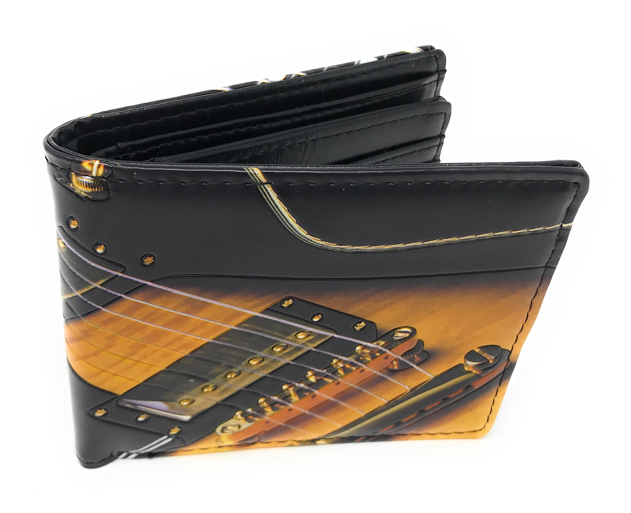 Shag Wear Electric Guitar Bi-Fold Wallet for Men