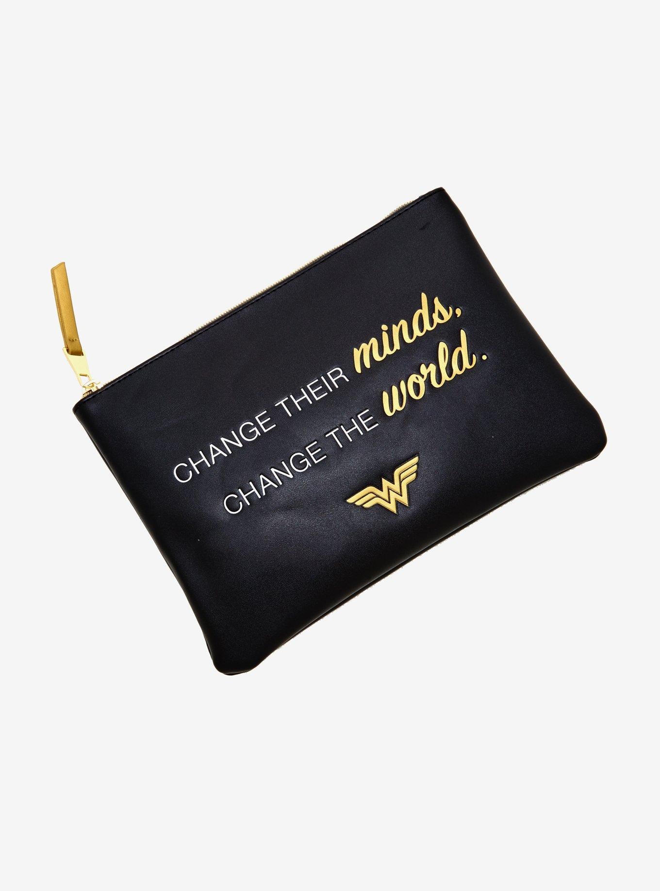 Wonder Woman Padded Cosmetic Bag - Official DC Movie Travel Pencil Case
