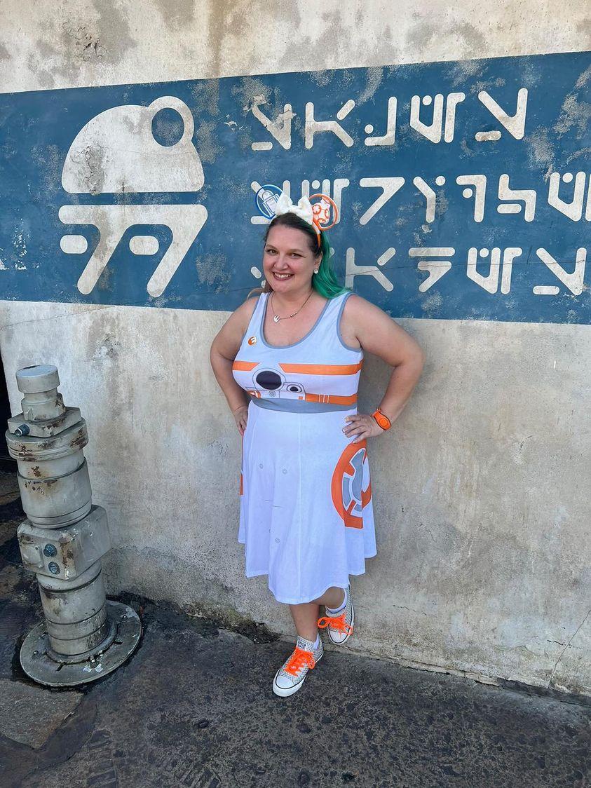 Star Wars BB-8 A-Line Dress - Instant Cosplay Costume Disney Bound XX-Large Star Wars BB-8 A-Line Dress - Instant Cosplay Costume Disney Bound XX-Large