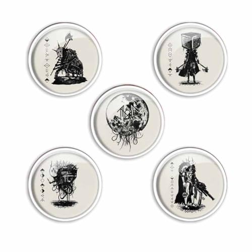 Sleep Token Vessel Mask Button Badge Pack of 5