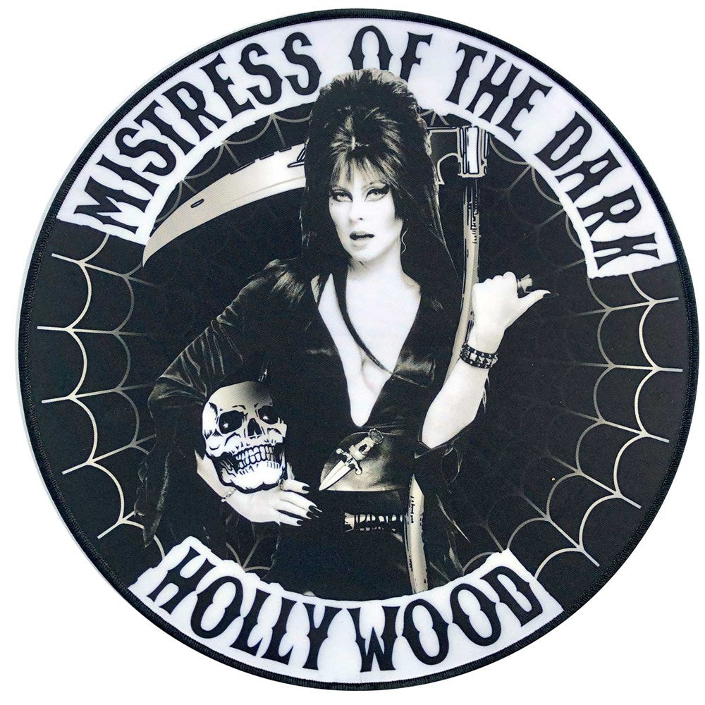 Elvira 11" Round Iron-On Patch Official Mistress of The Dark Applique