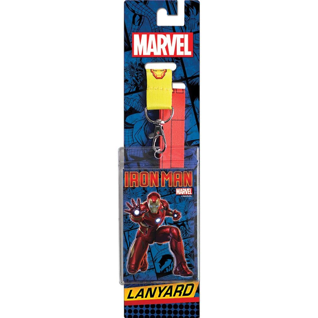 Marvel Comics Iron Man Lanyard ID Badge Holder - Official Avengers