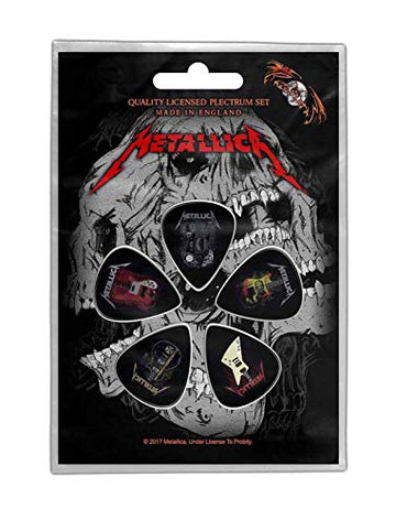 Metallica Pack of 5 Guitar Picks Official Band Art Guitar Plectrum