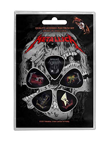 Metallica Pack of 5 Guitar Picks Official Band Art Guitar Plectrum