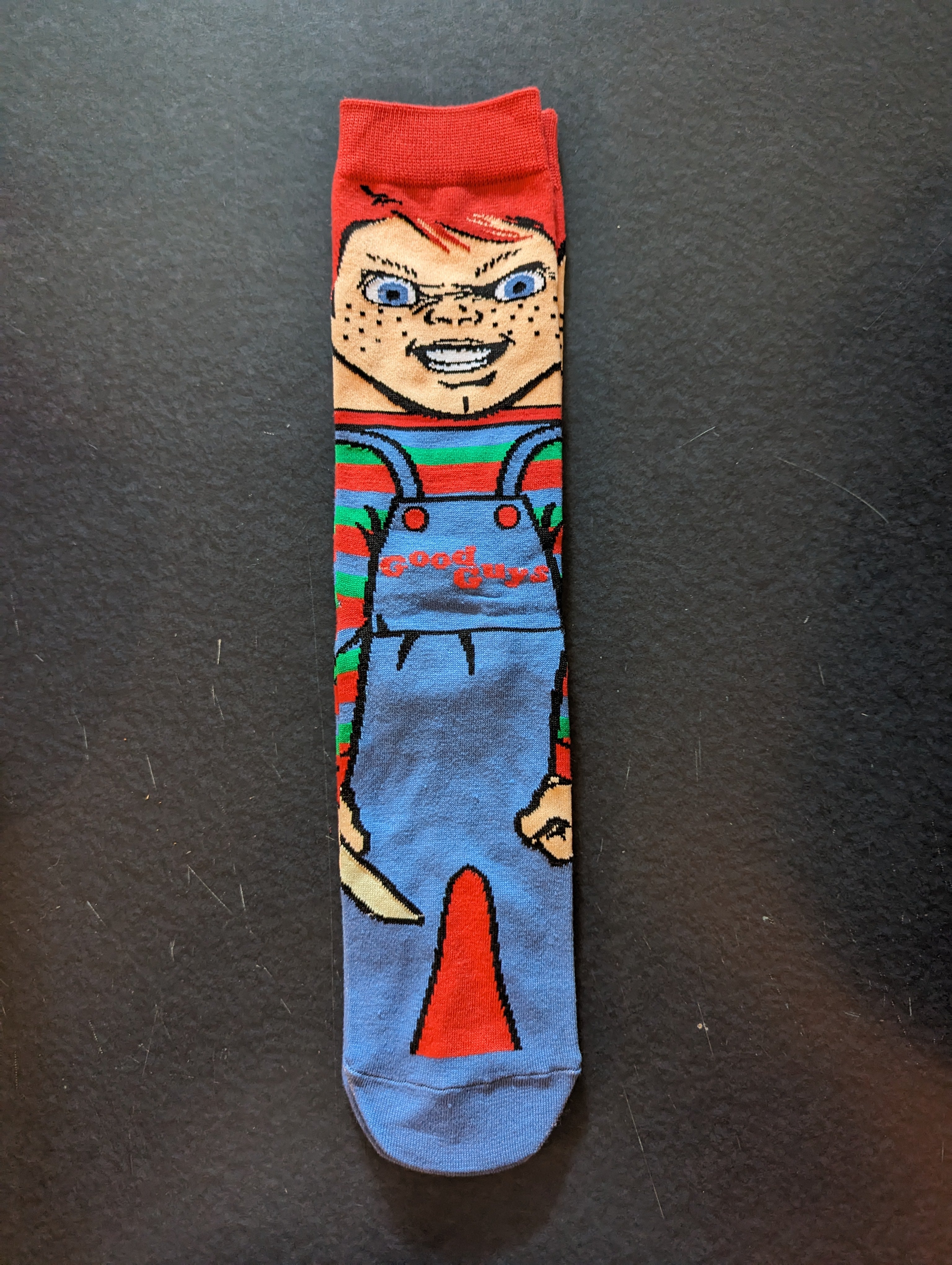Chucky Doll 360-Degree Character Horror Movie Crew Socks