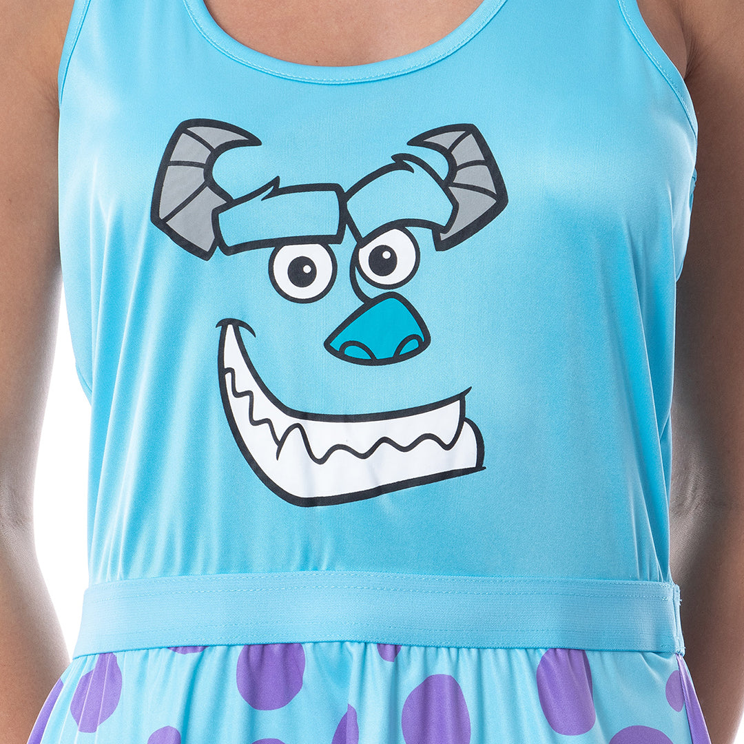 Disney Monsters Inc Womens Sulley Pajamas Nightgown Costume Dress