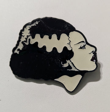 Universal Bride of Frankenstein Glow In The Dark Enamel Pin