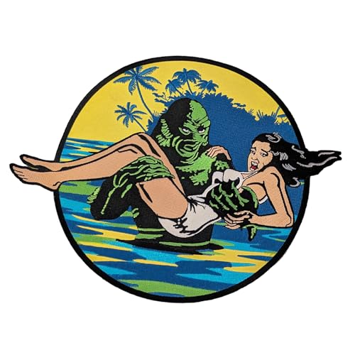 Creature from The Black Lagoon 11" Back Patch - Official Universal Monsters Iron On from Rock Rebel