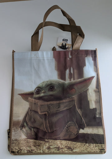 Star Wars The Mandalorian GROGU 15” Tote Bag with Side Art