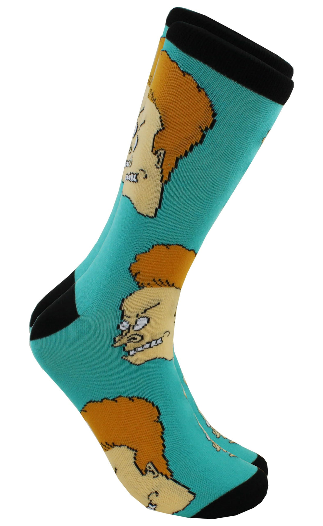 Hyp Beavis and Butt-Head Adult Casual Crew Socks, 6-Pack, Size 6-12