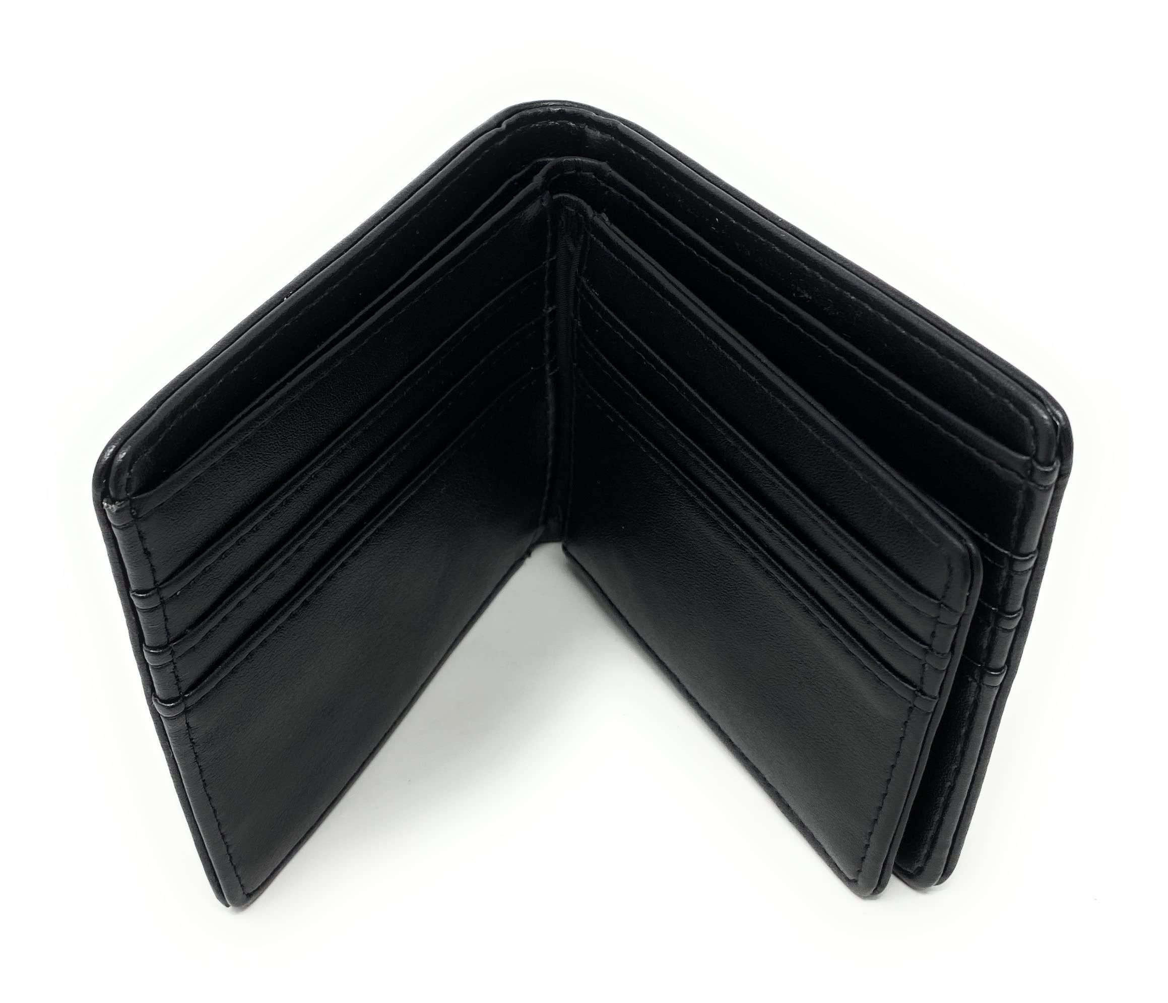 Bigfoot Bi-Fold Wallet for Men - Sasquatch Black  Faux Leather Big Foot