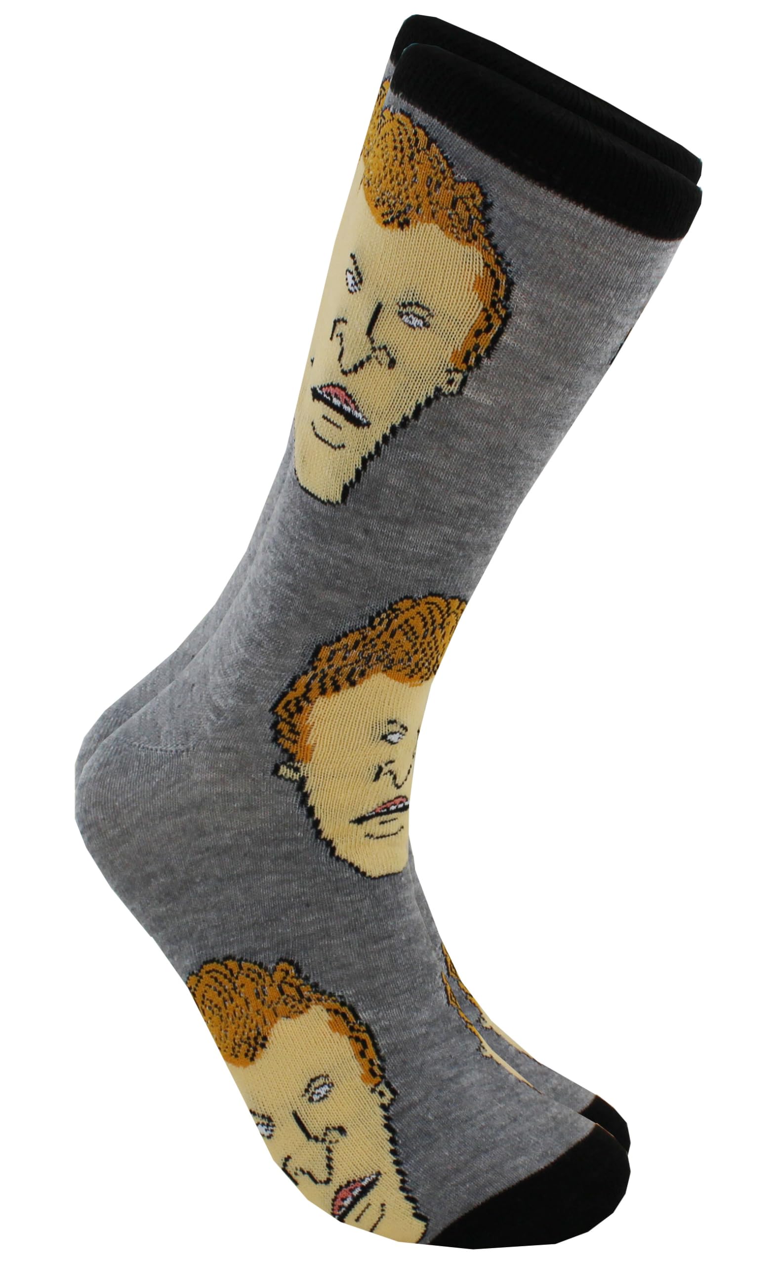 Hyp Beavis and Butt-Head Adult Casual Crew Socks, 6-Pack, Size 6-12