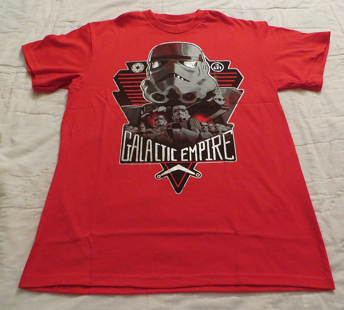 Star Wars Galactic Empire Men's Red T-Shirt Official Storm Trooper Tee