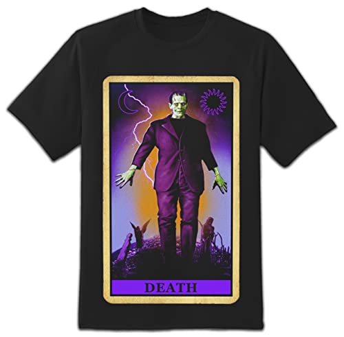 Universal Monsters Frankenstein Death Tarot Card Men’s T- Shirt