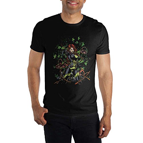 Poison Ivy Tangled T-Shirt - Official DC Comics Black Cotton Tee