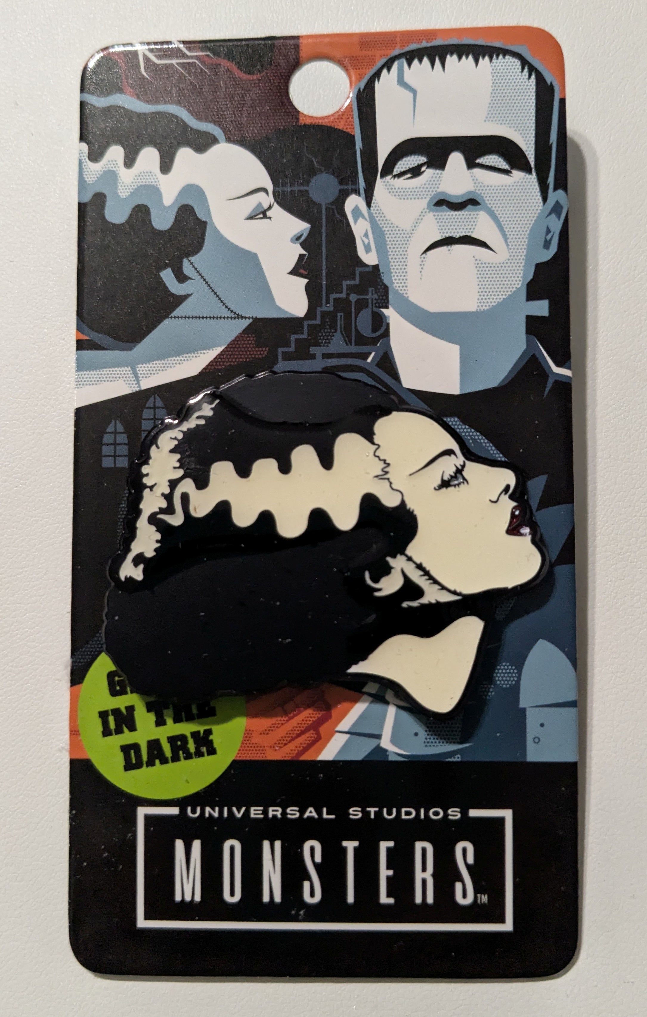 Universal Bride of Frankenstein Glow In The Dark Enamel Pin