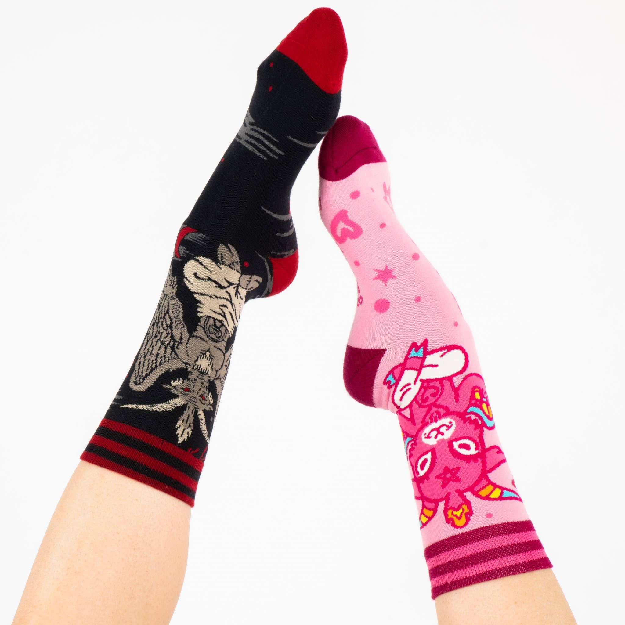 Cute Baphomet Socks Pastel Goth Kawaii