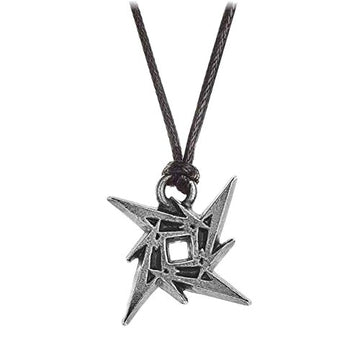 Metallica Official Ninja Star Pendant on 30" Cord Necklace - Official Band Jewelry