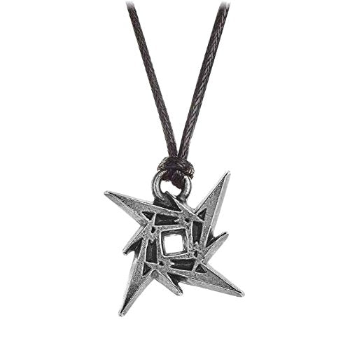 Metallica Official Ninja Star Pendant on 30" Cord Necklace - Official Band Jewelry