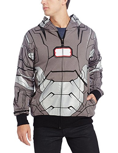 Iron Man Men's Adult Small War Machine Hooded Sweatshirt Jacket